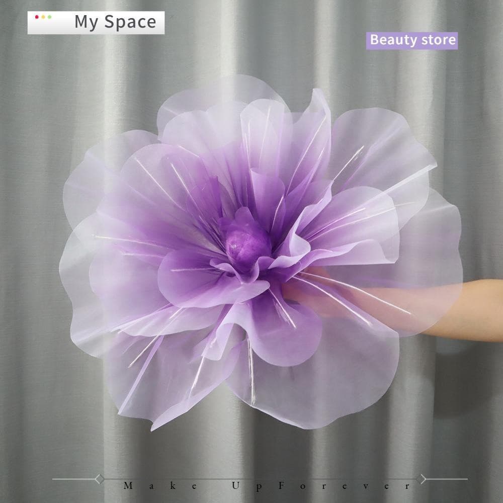 Minha Rosa Simulada , Flores De Artificiais De Gaze Gigante De 40cm , Adereços Pétalas Fofas Falsas