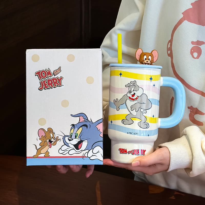 [Frete grátis] Copo de água Garrafa de água Copo Caneca Xícara de café Copo térmico de café Desenho animado Bob Esponja