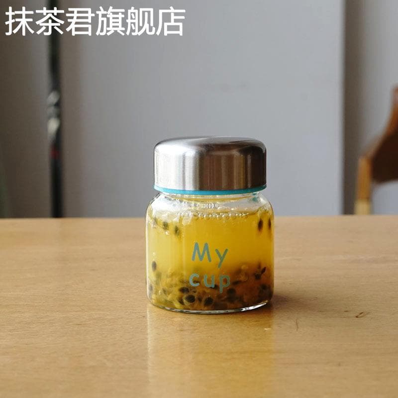 My mycup Mini Shaker de vidro com alto teor de borosilicato Copo de água selado à prova de vazamentos resistente a altas