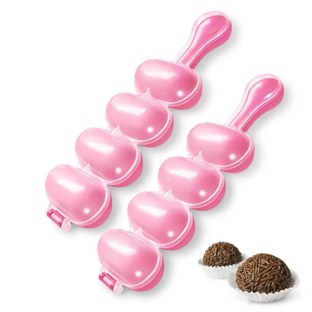 2/4 Boleadores de Brigadeiros Docinhos Beijinhos Enrolador Forma Prática Confeitaria