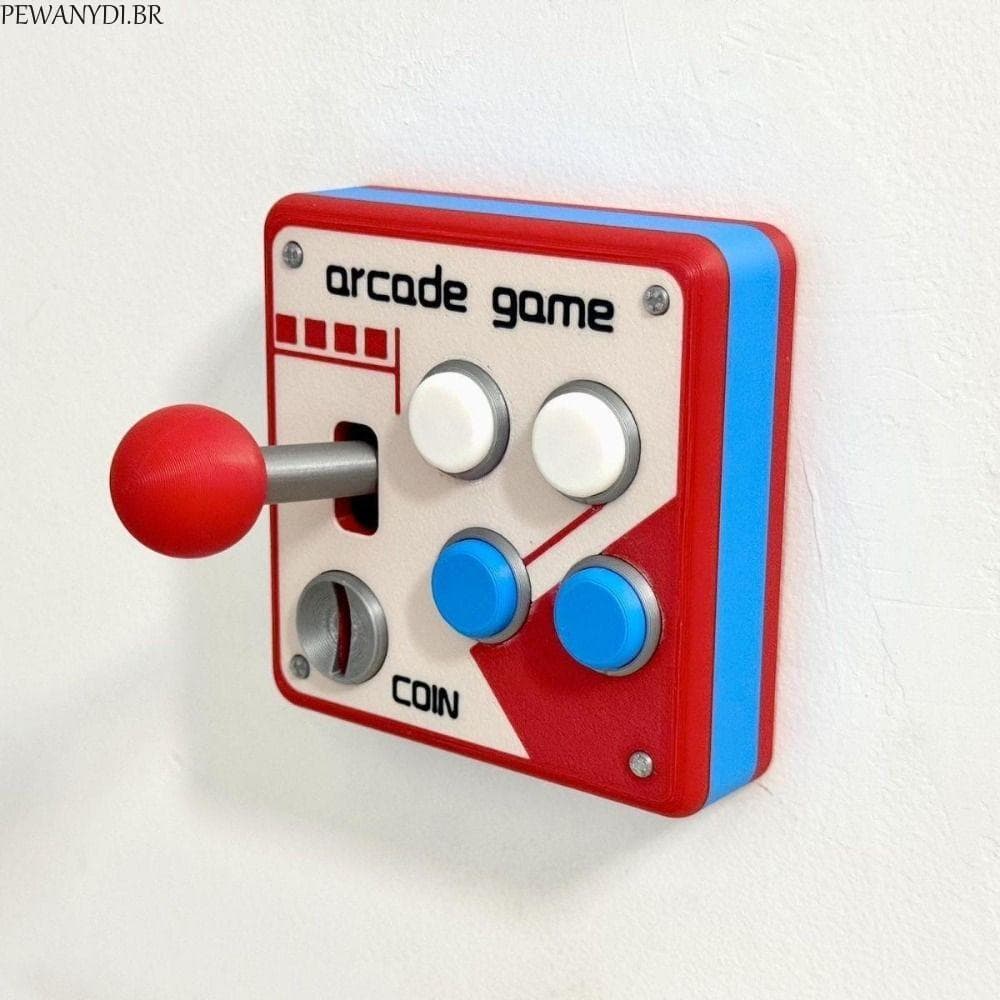 Capas De Proteção Para Interruptor De Luz PEWANYDI , Adesivos Criativos De Joystick Jogos De Arcade Retrô , À Prova D'ág