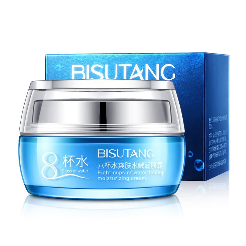 Hidratante de água de oito xícaras hidratante hidratante creme facial de água de 8 xícaras aplicando cuidados hidratante