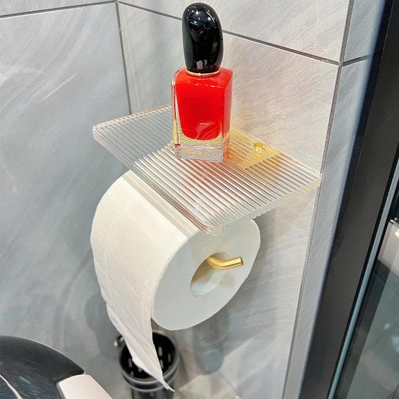 Caixa de tecido higiênico de luxo leve, suporte de papel higiênico sem perfuração, suporte de papel higiênico, caixa de