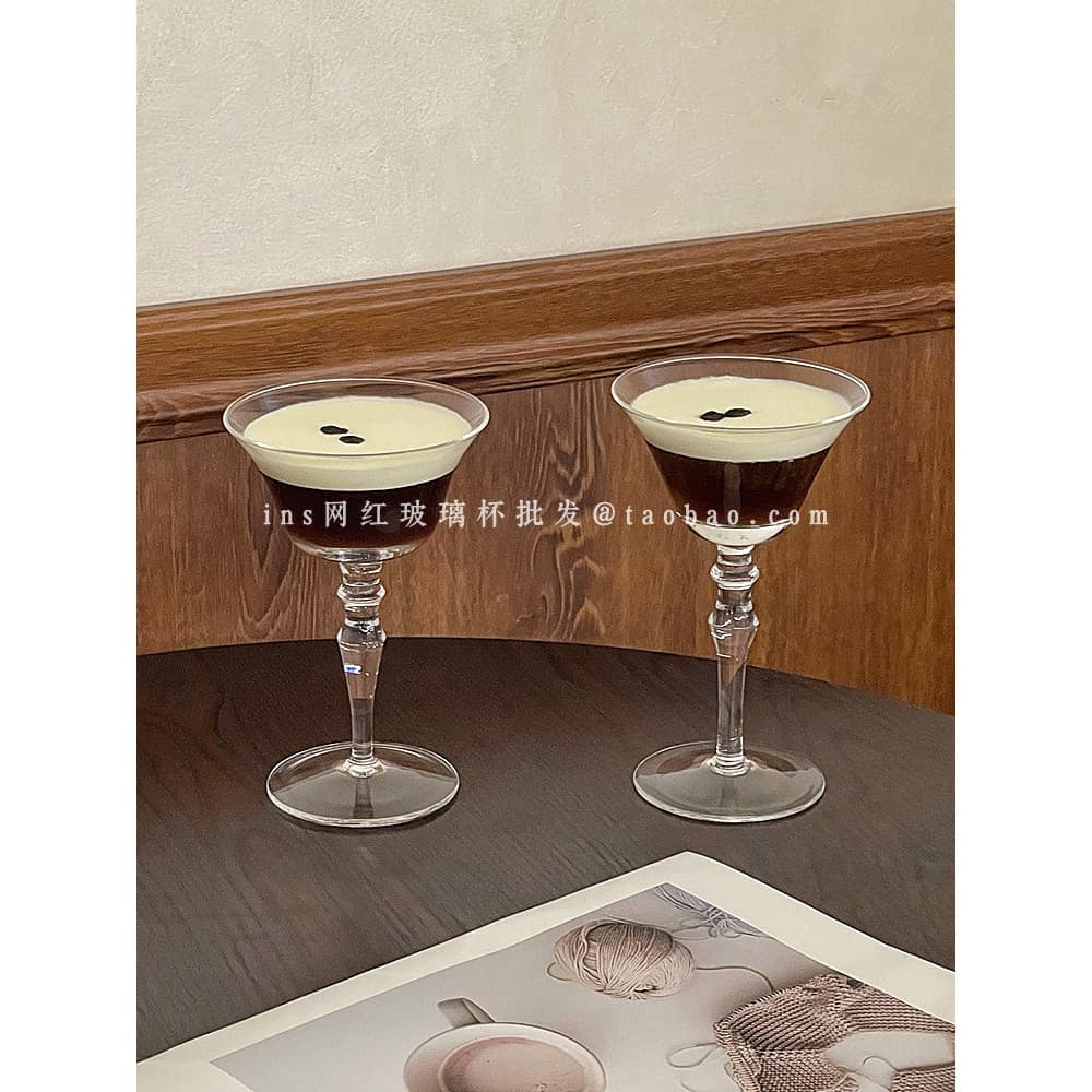 Criativo simples Cocktail vidro de alto valor sem chumbo taça de vidro uísque barra de vidro mistura champanhe