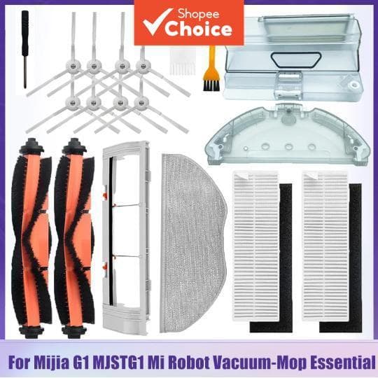 Acessórios De Esfregão A Vácuo Robô Para Xiaomi Mijia G1 MJSTG1 Escova Principal Lateral Filtro Hepa