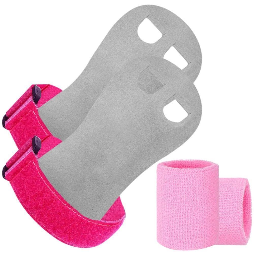 BLUEVELVETQW Conjunto De Pulseiras Infantis , Punhos De Ginástica De Suporte De Pulso De Couro , Luvas Esportivas Multiu