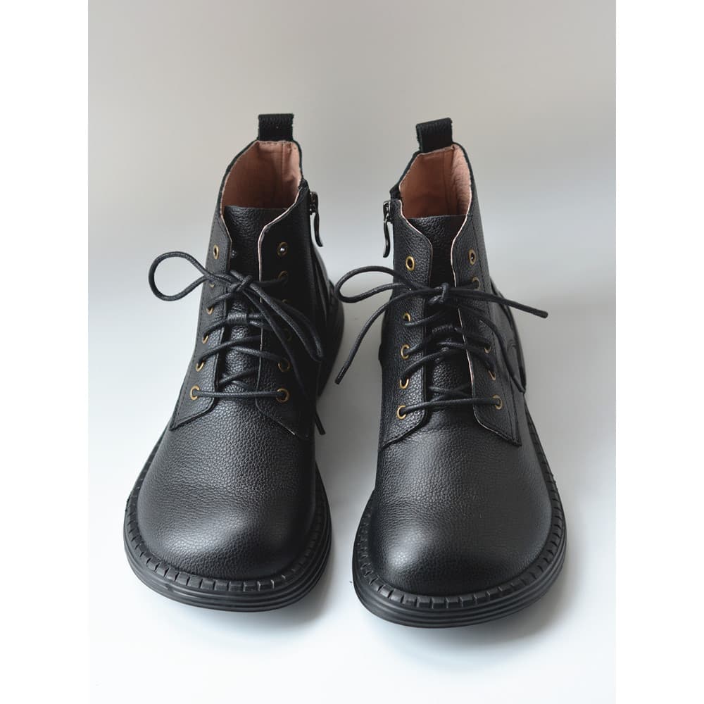 Botas curtas macias de couro genuíno, cabeça grande, osso de pé grande, moda jovem, estilo formal, botas de couro mascul