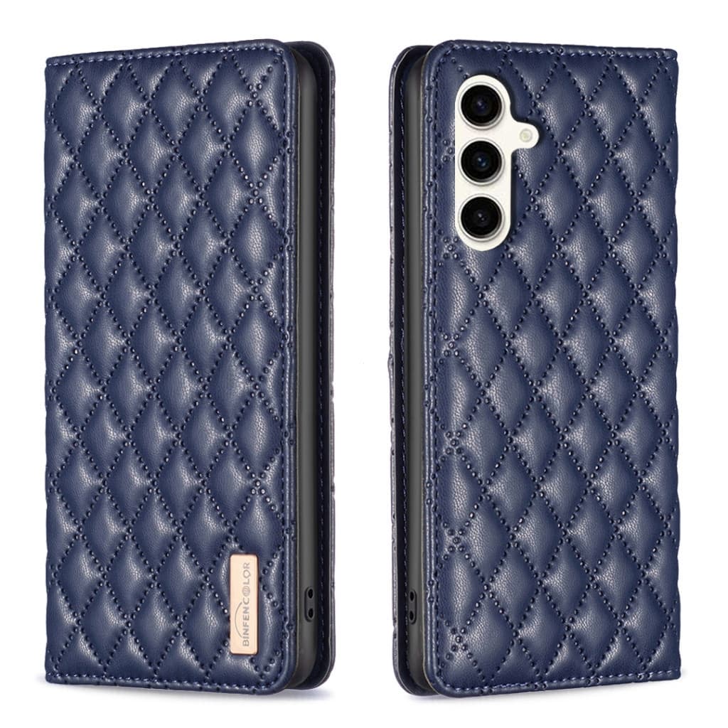 Para Samsung S26FE S25Ultra S24Plus S23FE S23Ultra S22Ultra Elegante Diamante Costurado Caso Carteira De Couro Do Plutôn