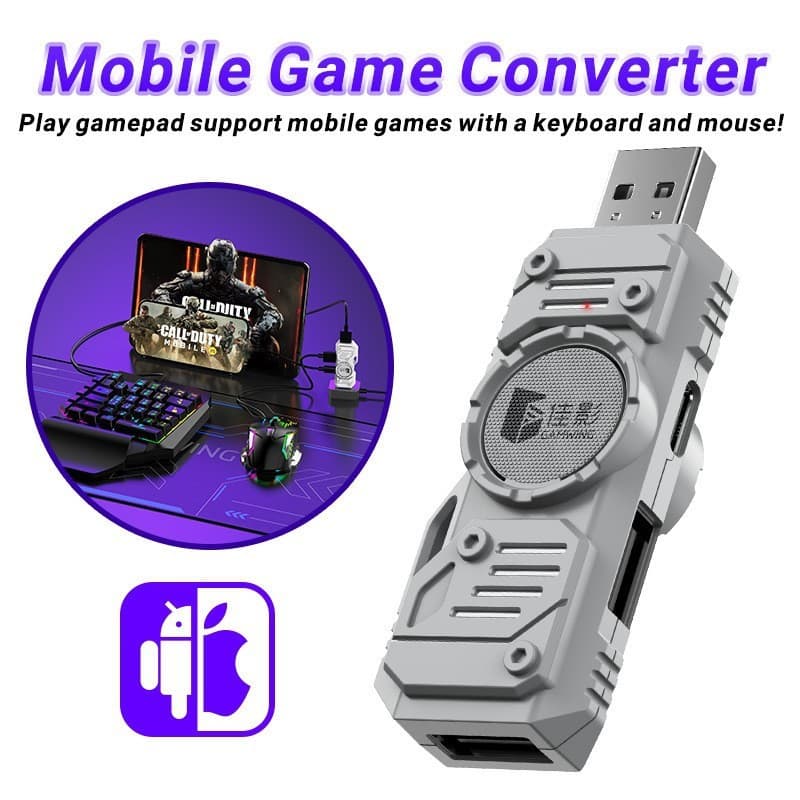 Jiaying M9 é um conversor adequado para jogos móveis Android e Apple, oferecendo funcionalidade de jogos móveis nativa c