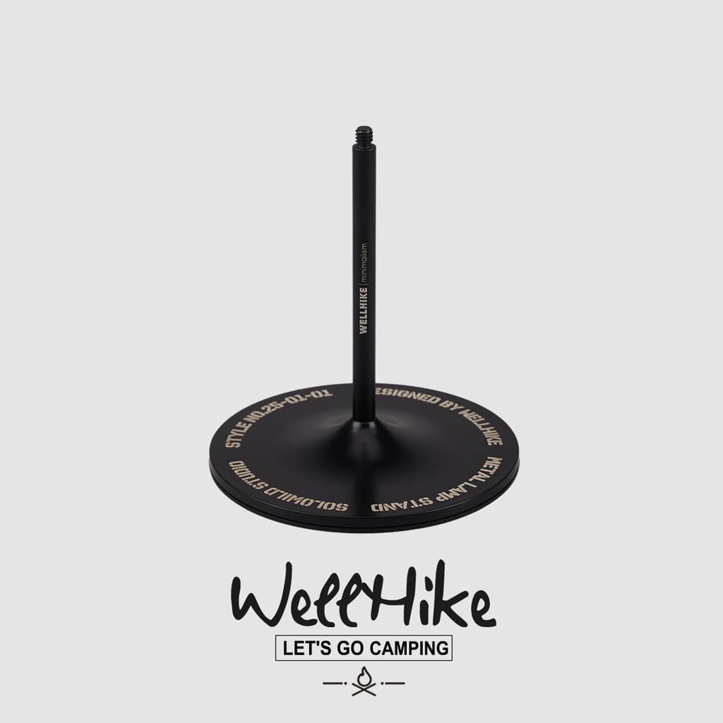 WELLHIKE Suporte de luz de Flange de sola externa Suporte de Base de acampamento multifuncional adequado para 38 explora