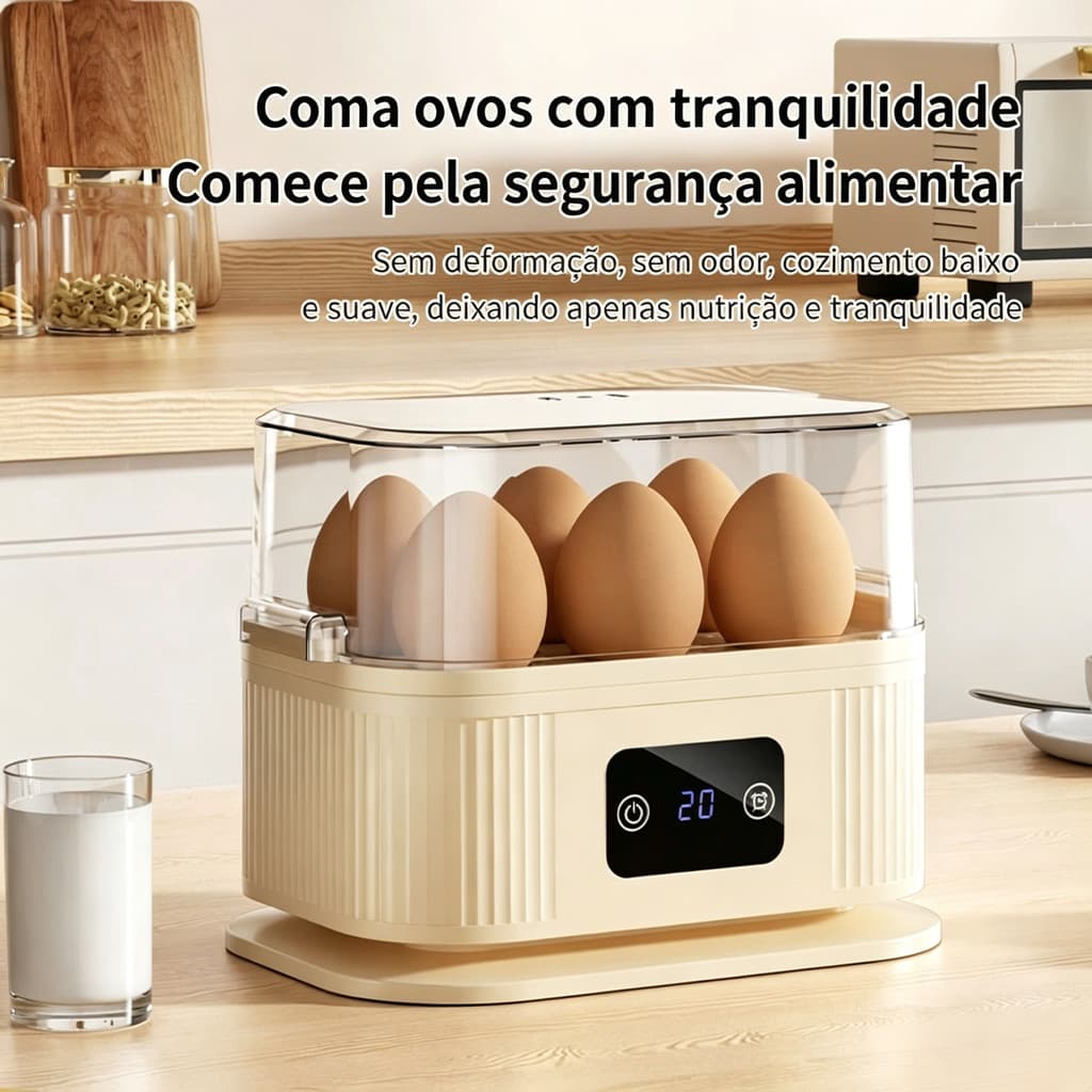 F família multifuncional fogão de ovo pequeno café da manhã ovo vapor cozinha do agregado familiar peixe cozido no vapor