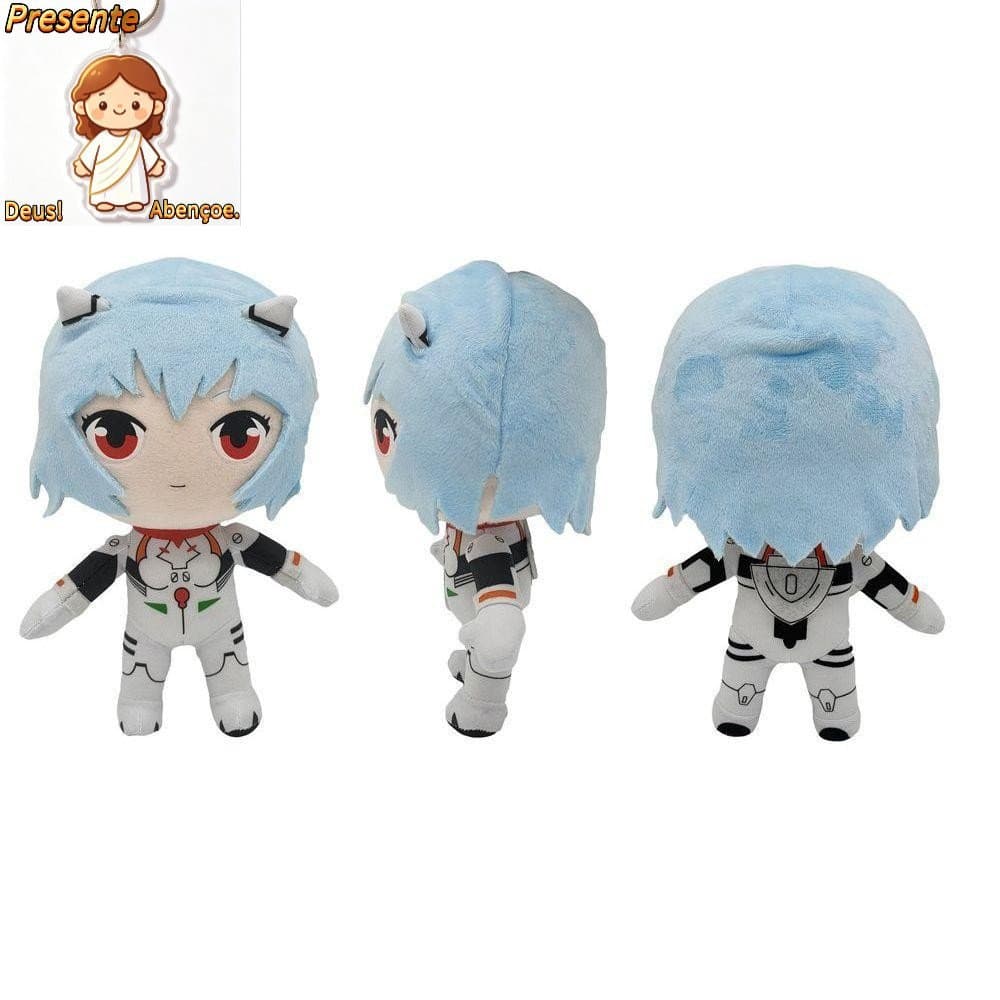 Brinquedo De Pelúcia Evangelion Peluche 20cm Kawaii Boneca Ayanami Rei Kids Recheado Para Crianças