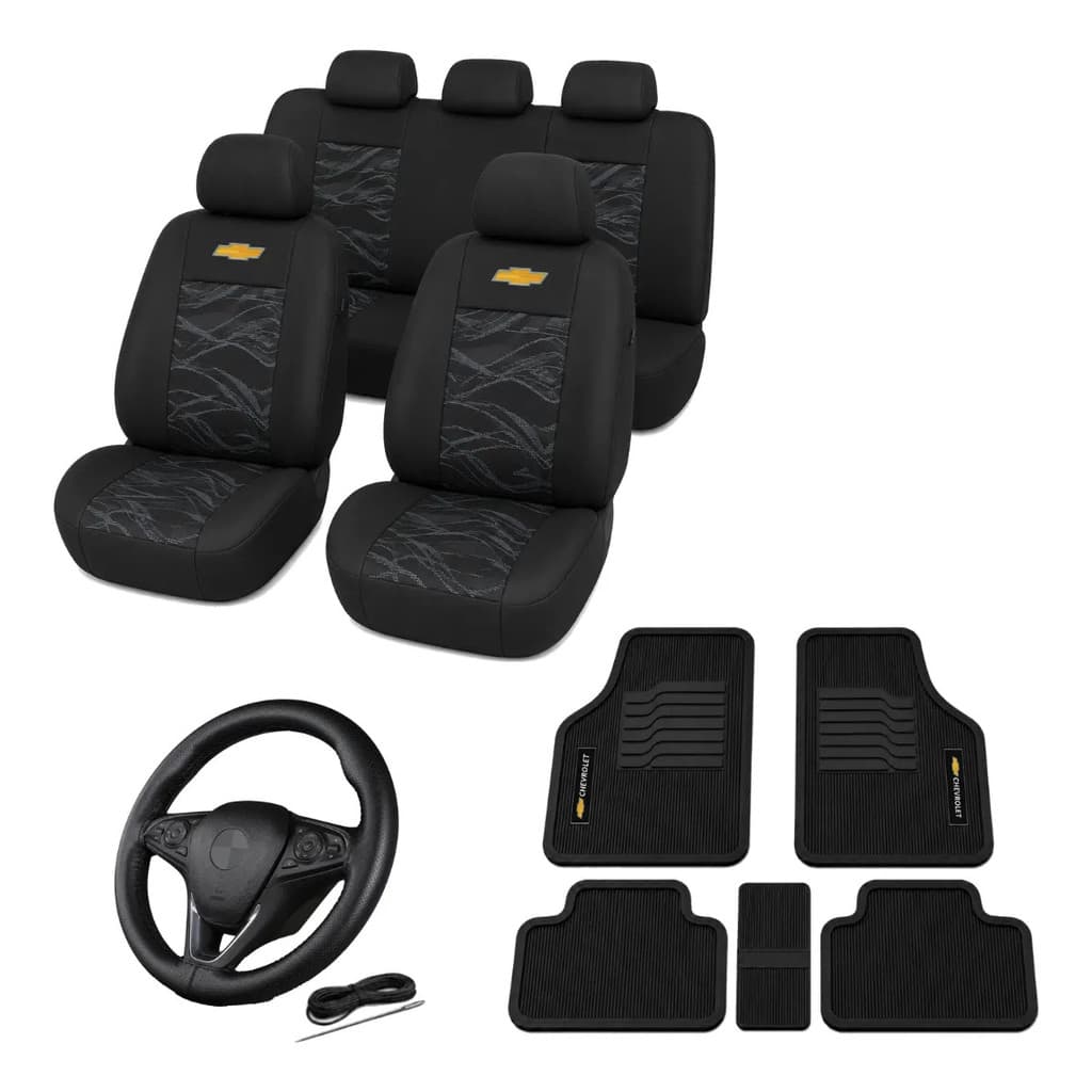 Kit Capa Banco Tecido Original Tapete Volante Agile Celta