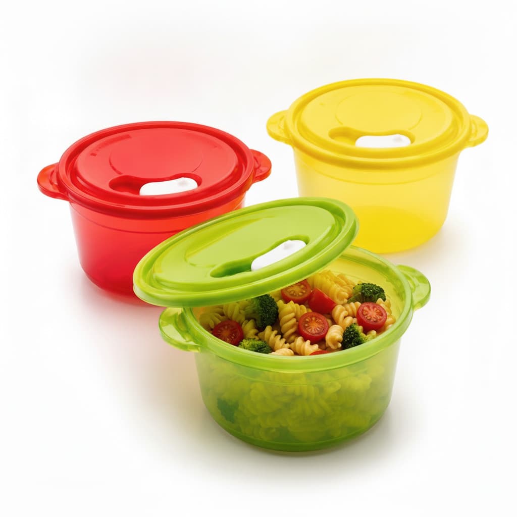Kit com 3 Potes Herméticos 1,5L com Tampa de Vedação - Livre de BPA para Marmitas e Armazenamento