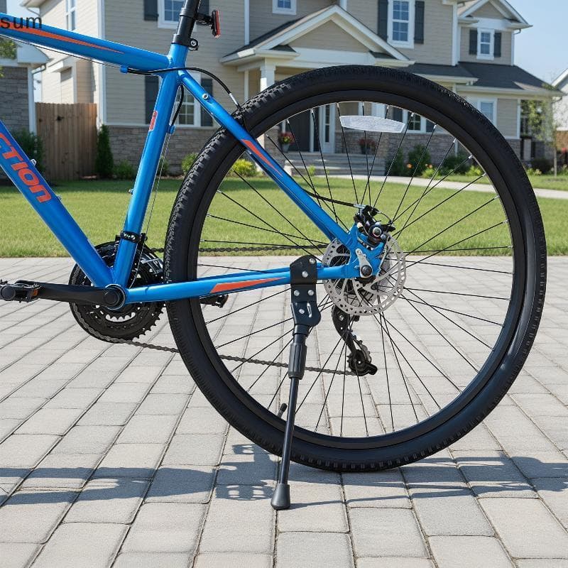 [sum] Suporte Lateral Antiderrapante Para Mountain Bike , Altura Ajustável , Antiferrugem , Ajuste Universal Uso Diário