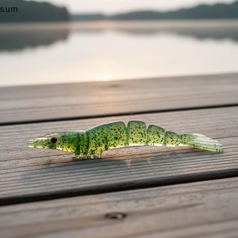 [sum] Iscas De Pesca 10 Peças Duráveis De Minhoca Macia Camarão Mini Artificiais 0.5g/45mm 1g/60mm Adequadas Para De Pol