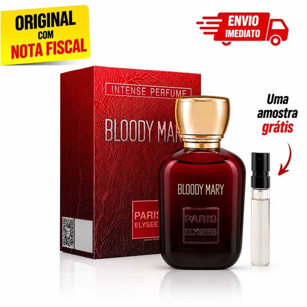 Perfume Bloody Mary Paris Elysees  EDT 100ml + 1 Amostra