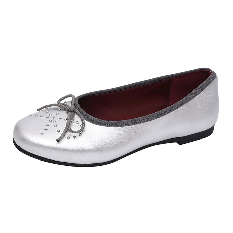 Sapatos Mary Jane Femininos Primavera-Outono 2026, Sapatos Casuais com Laço e Rebites Exquisitos para Mulheres, Sapatos
