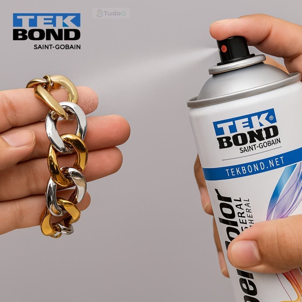Spray Verniz Brilhante Incolor para Bijuteria - 350 ml - TEK BOND Brilha e Protege