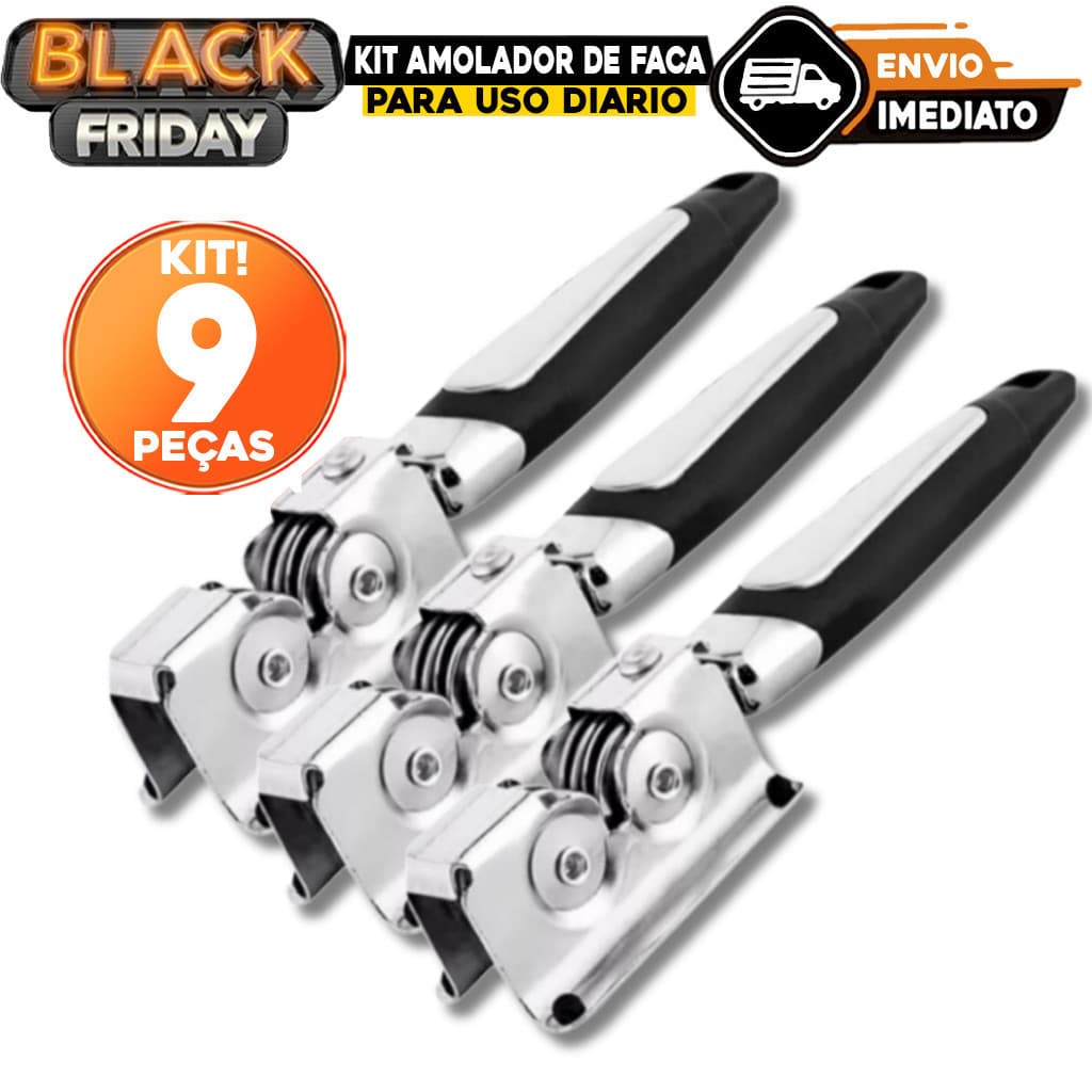 Kit Amolador de Faca Afiador de Faca Inox Amolador Afiador de Facas Tesouras Para Uso Diario Cozinha
