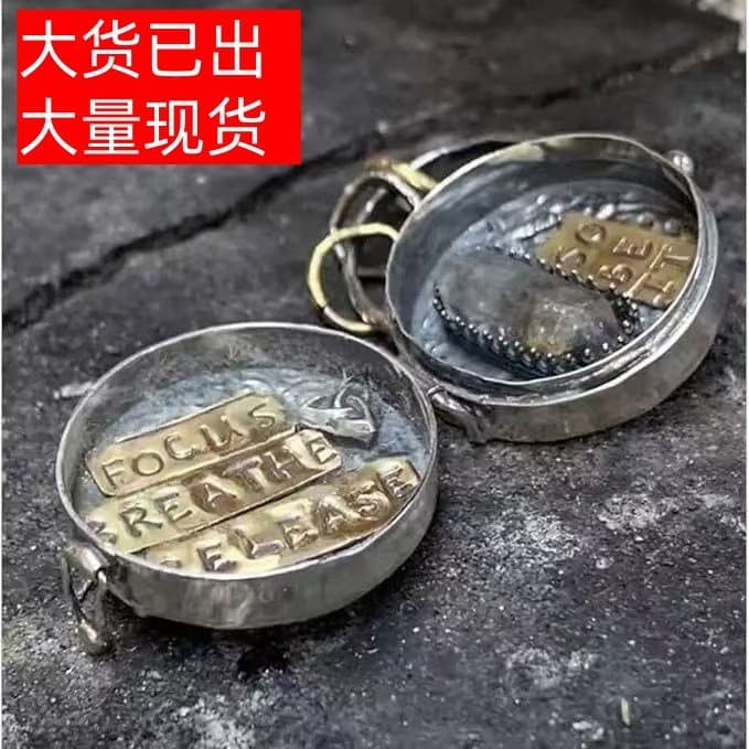 Novo produto transfronteiriço: Medalhão de prata "Lua Tripla" com pingente da árvore da vida, artesanato F3VA