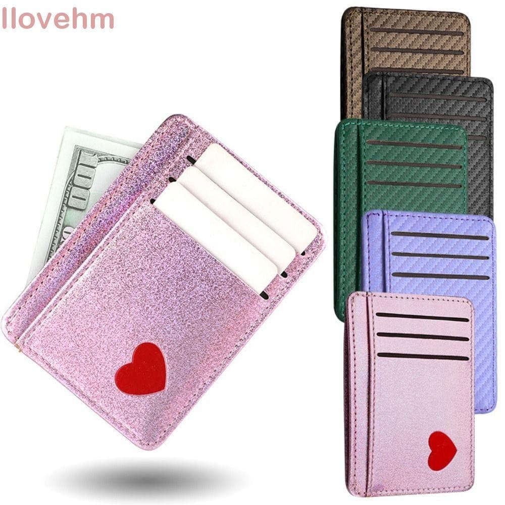 Bolsa De Dinheiro LUCKY-ILOVEHM , Porta-Cartões De Couro PU De 5 Cores , Moedas Ultrafina Com Vários Bolsos , Homens E M