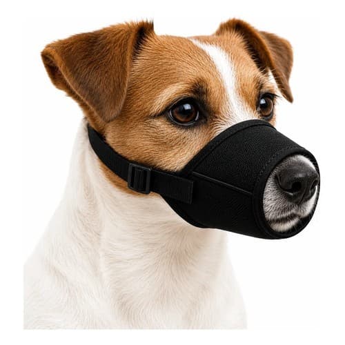 Focinheira Nylon Ajustável Cães Pequenos N-3 Não Machuca Preto M Pequeno N 3 Oferta
