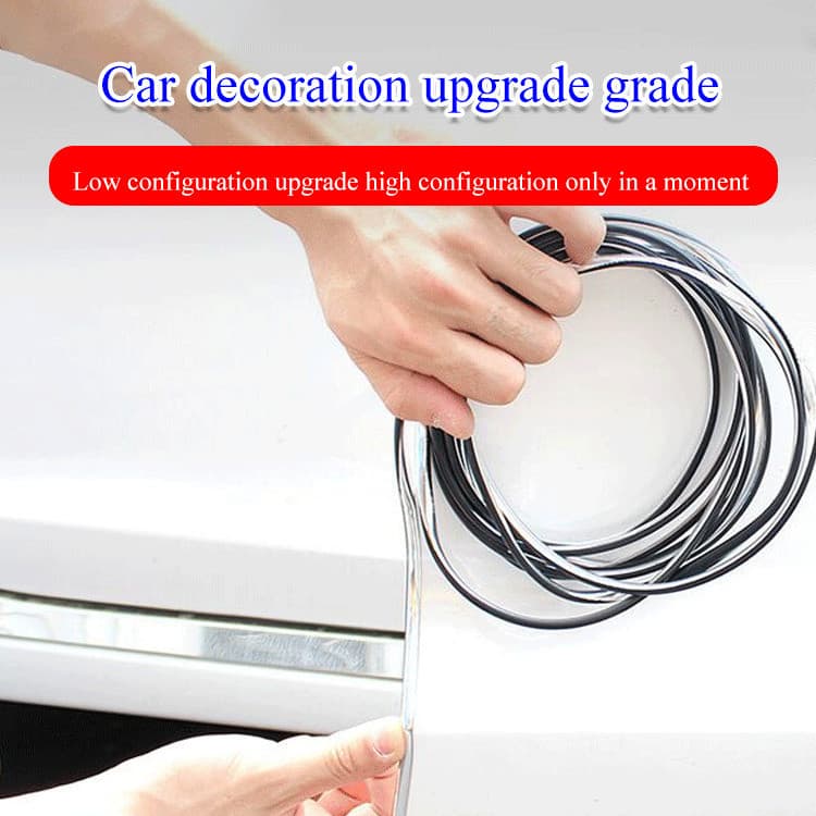 【Alta Qualidade】[Stylish Design] Chrome Plated Car Window Trim/Guarnição de Janela/Cromado Universal