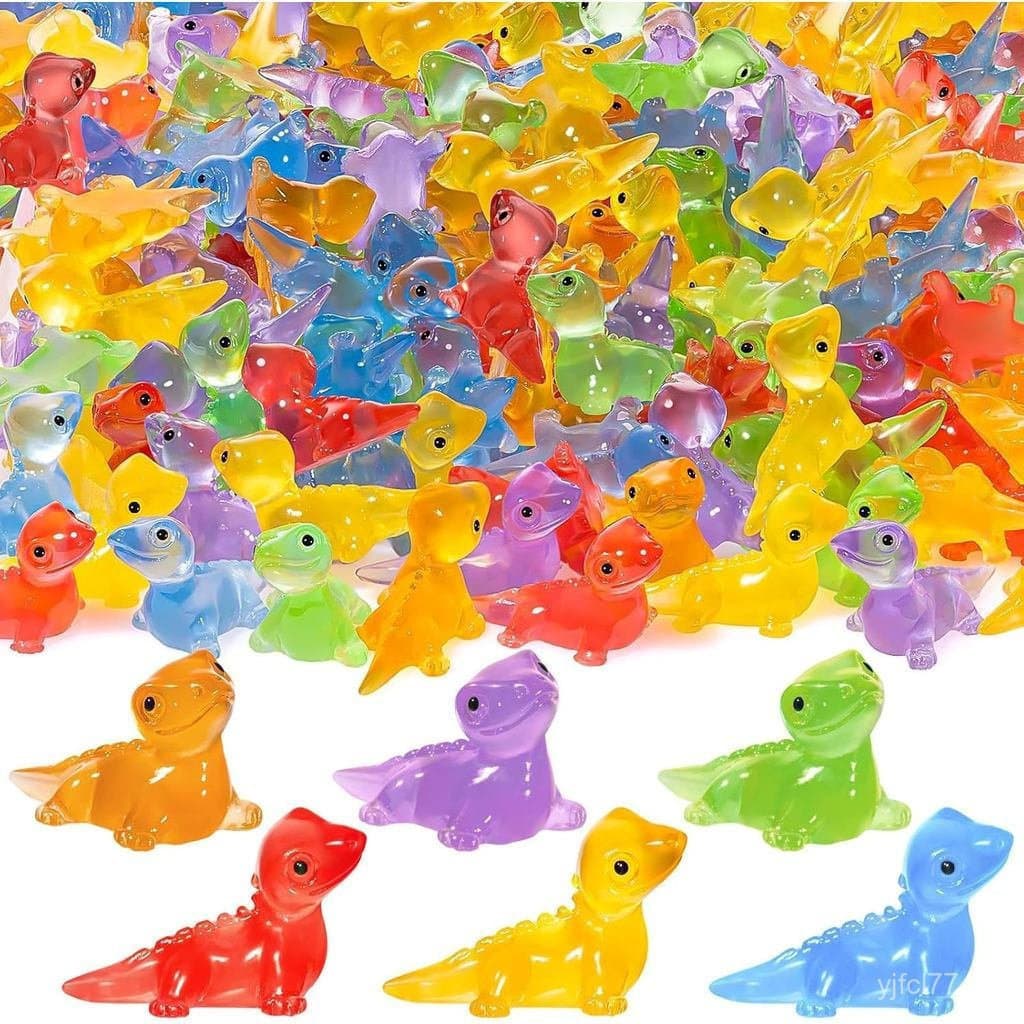 30 miniaturas de lagartos de resina luminosas, animais que brilham no escuro, adequados para paisagens de musgo em minia