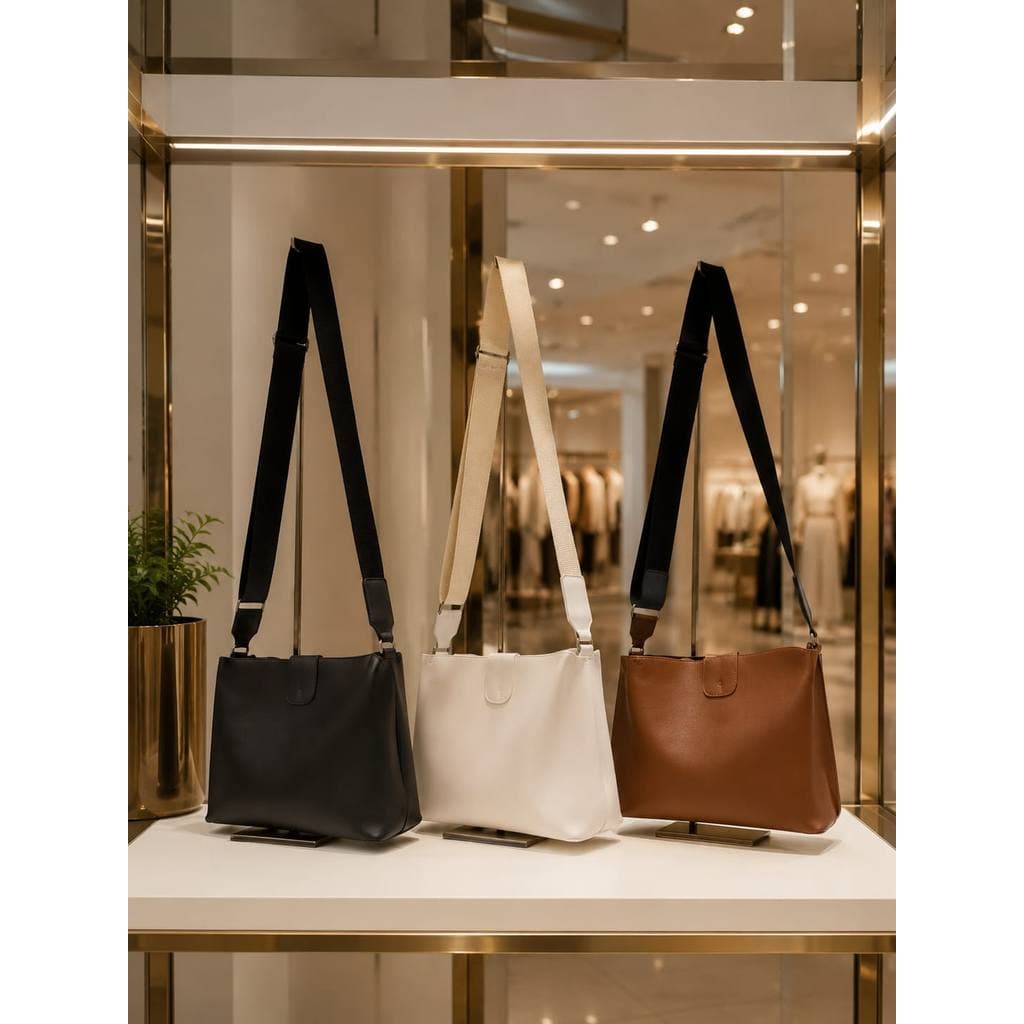 Bolsa Feminina Transversal Tiracolo Pasta Estilosa Executiva