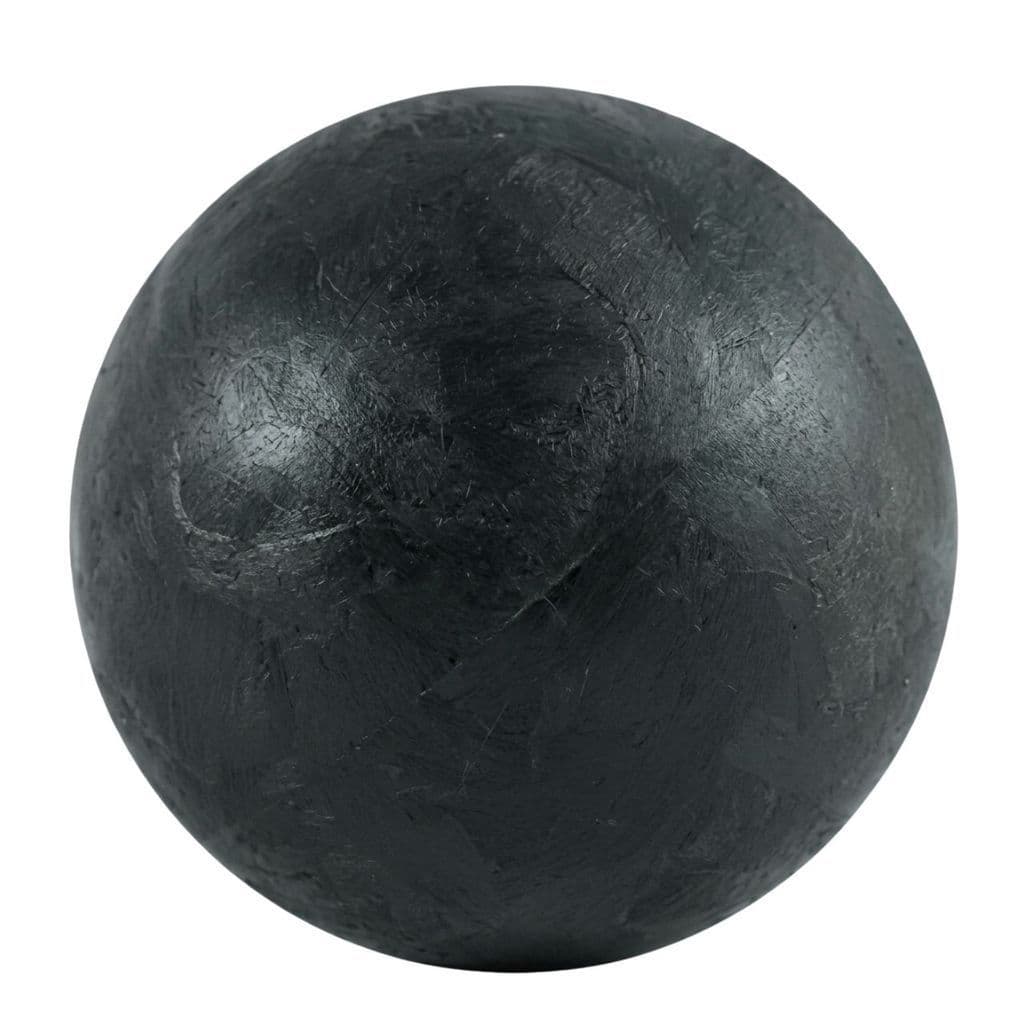 Bolinha Pet Borracha Maciça Cachorro Raça Grande Lisa 10cm Cor Preto