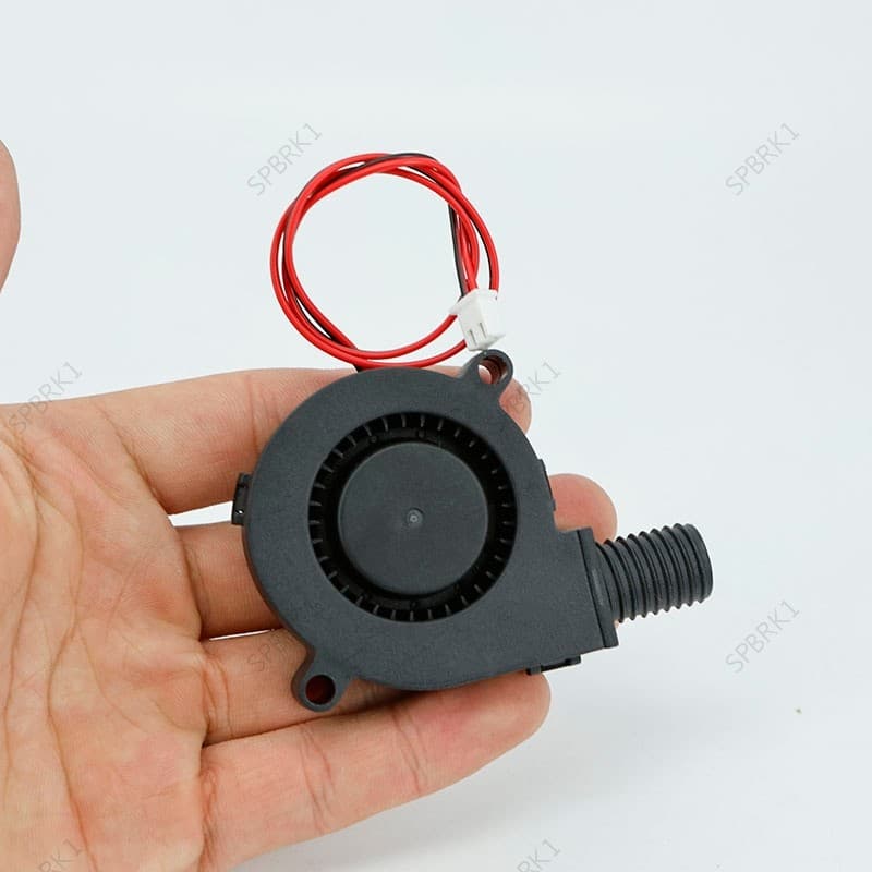 Ventilador Refrigerador turbo , 5cm , 5015 , 50mm , DC 12V , 2 Pinos , Rolamento Hidráulico Duplo , Resfriamento Sem Esc