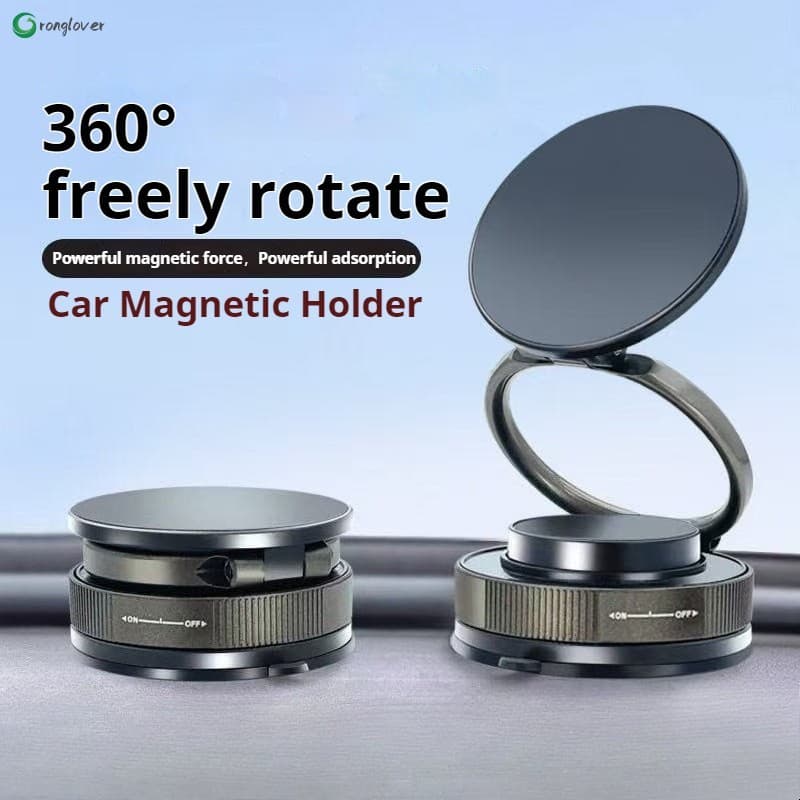 360 ° Suporte Magnético Giratório Para Telefone Carro-Dobrável Com Ventosa A Vácuo