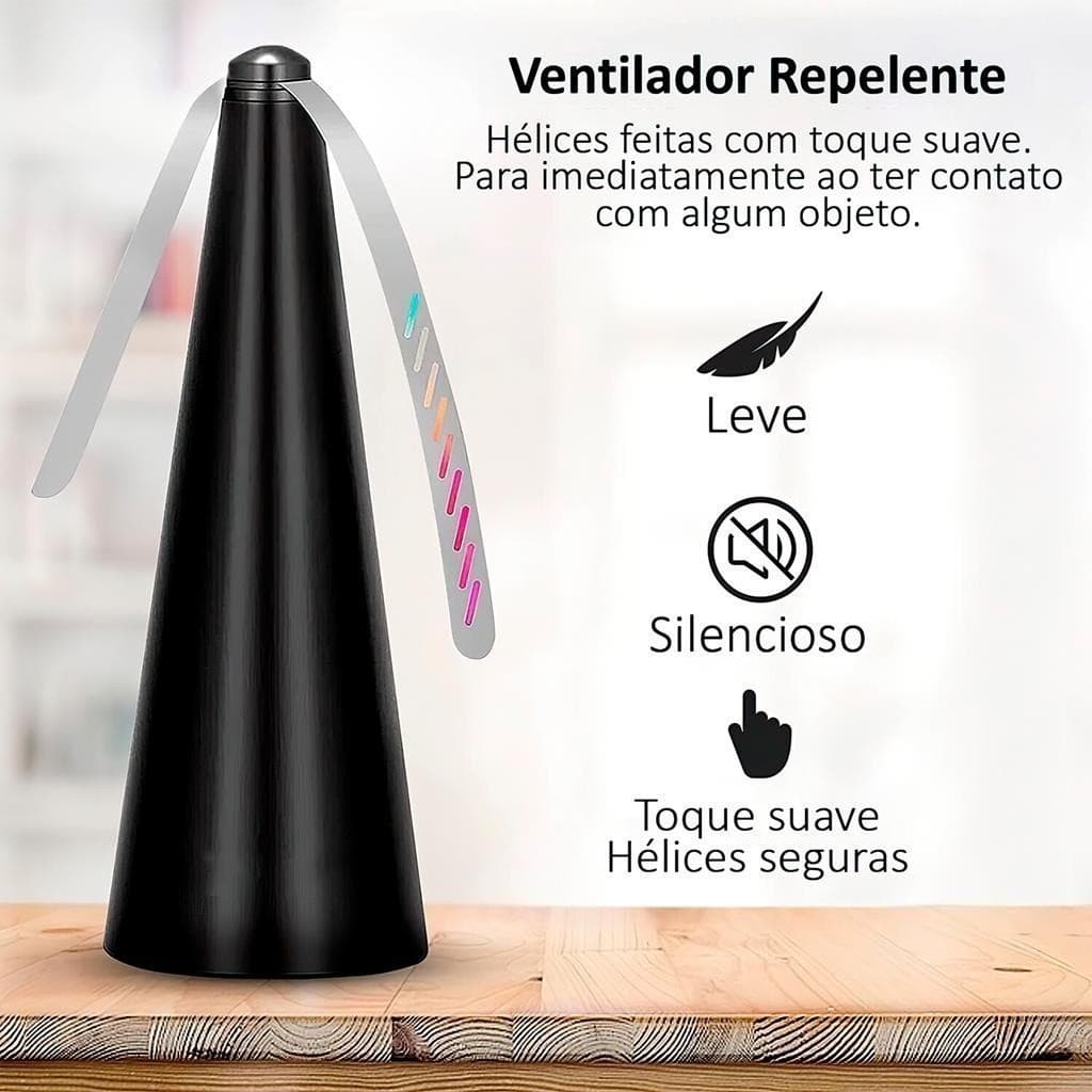 Ventilador De Mesa Repelente Portátil Anti Mosca Mosquito Para Casa ESPANTA