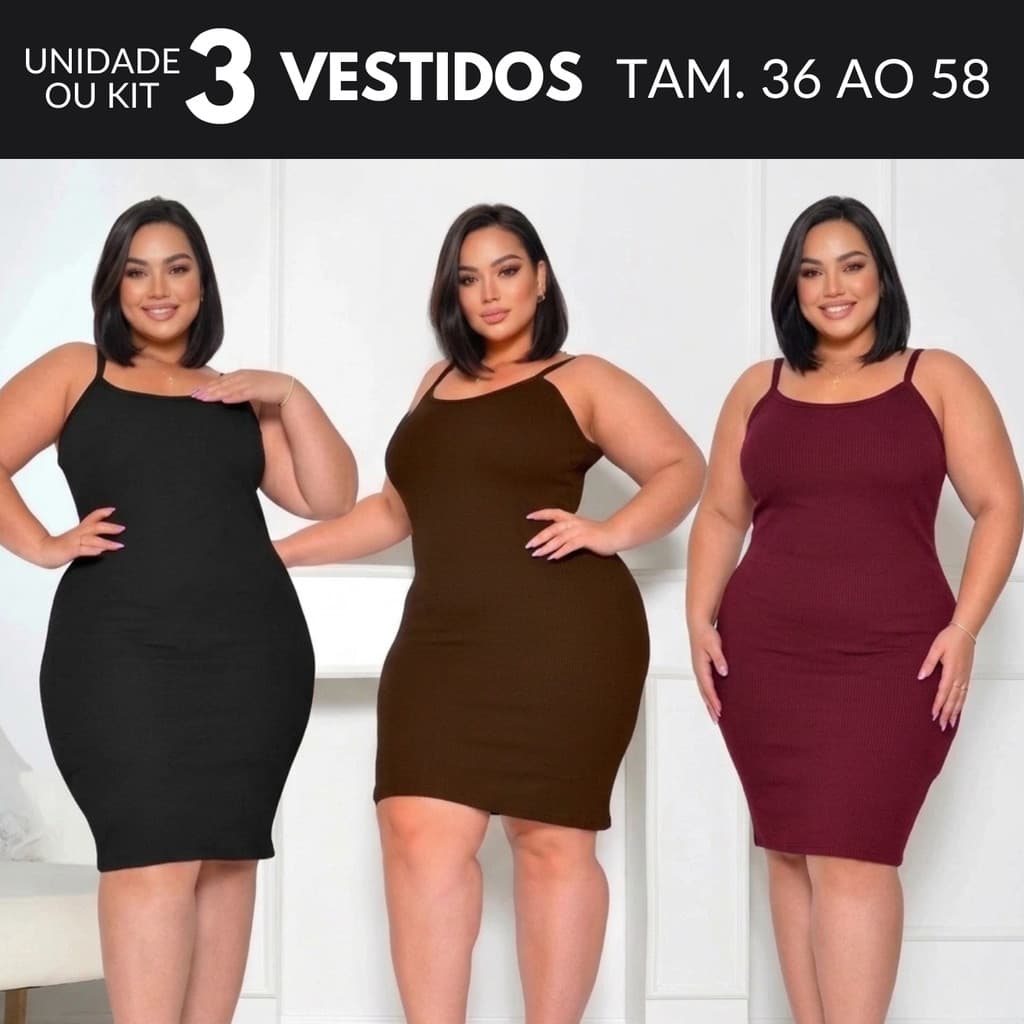 Vestido Plus Size Feminino Vestido Midi Plus Size Vestido Tubinho Moda Plus Size Feminina Roupas Plus Size Feminina