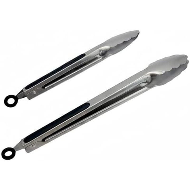 Pinças De Cozinha De Aço Inoxidável Bestac 304 , Conjunto De 9/12 Polegadas , 2 Alimentos Com Travamento Escovado Para C