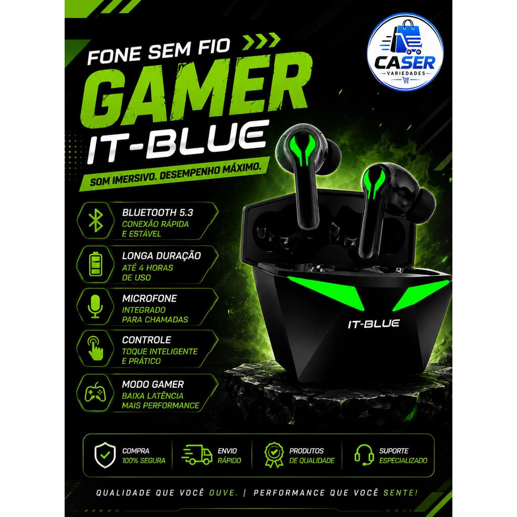 IT-BLUE  FONE DE OUVIDO