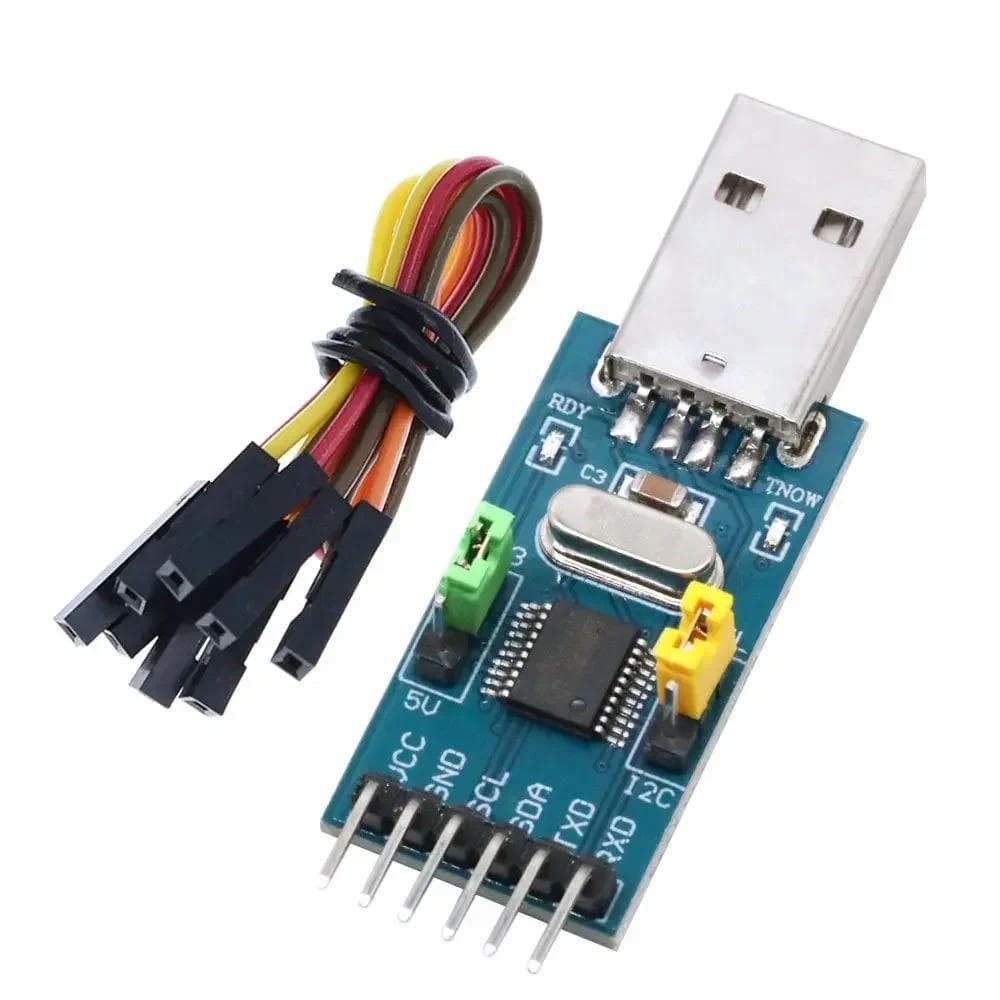 Programador CH341T USB Para I2C/UART-Módulo De Porta Serial TTL De 3.3 V/5 Download E Depuração De Firmware STC/Arduino