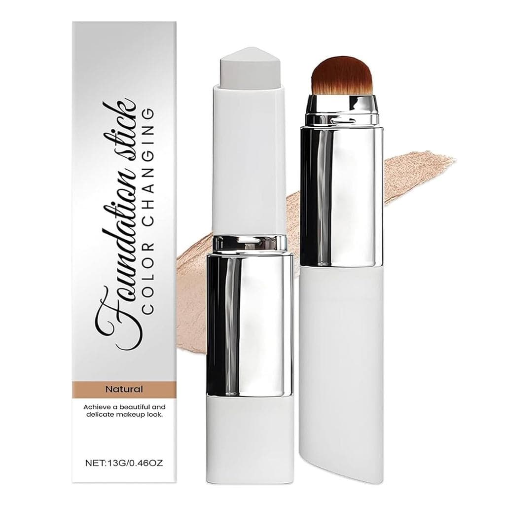 Blanc Cover Stick V - Bastão de Base que Muda de Cor. Maquiagem Coreana com Volufiline, Cobertura Média a Total com Acab