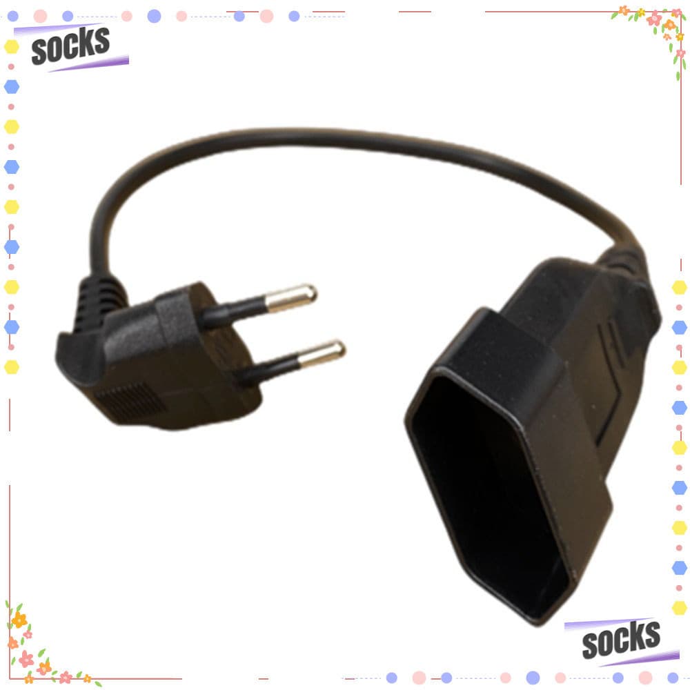 Meias Plugue Masculino 2Prong Bend Para PC Computador 0 ./0.6m/1.8m/90 Graus De Potência