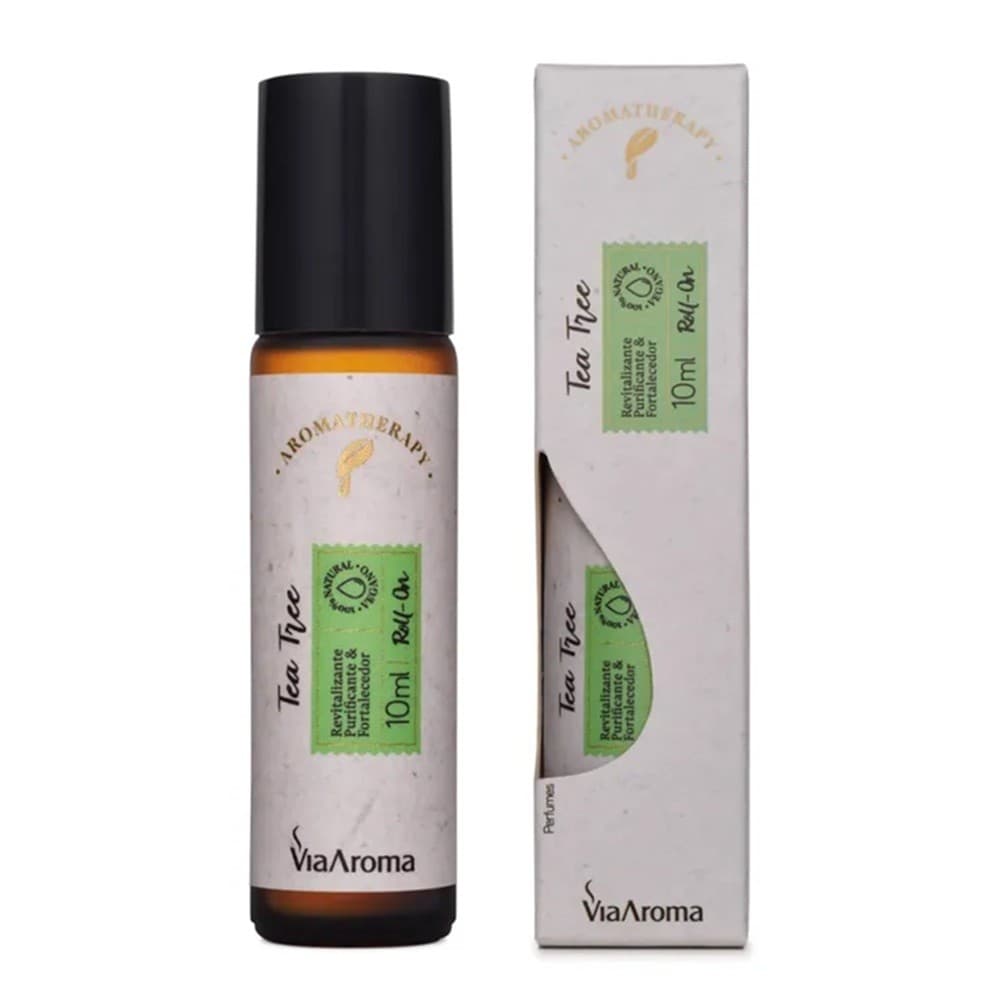 Roll-on Óleo Essencial Tea tree 10 ml Via Aroma