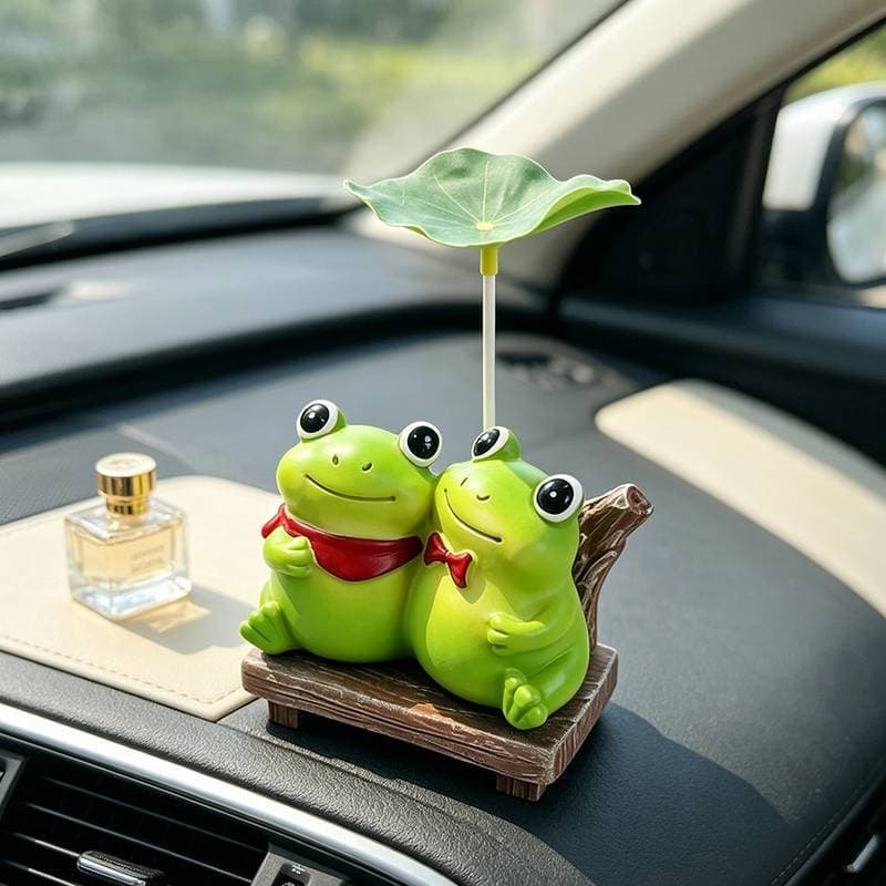 Snuggle Frog Decoração de carro Interior criativo Decoração de atmosfera de mesa