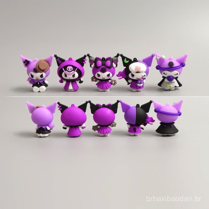 5 novas figuras 3D DIY, bonecas artesanais do quarto da Melody, ornamentos para decoração de bolos.