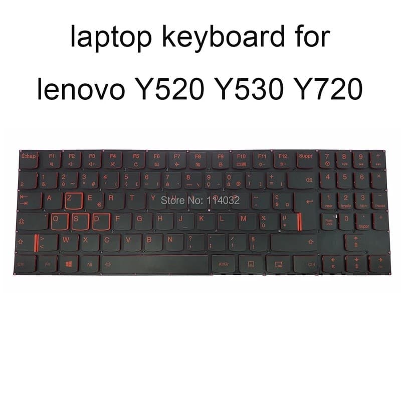 Teclado De laptop Com Retroiluminação Árabe Francesa AZERTY Para Lenovo Legion Y520 Y720 Y530 Y520-15IKBM 15IKBN FR AR T
