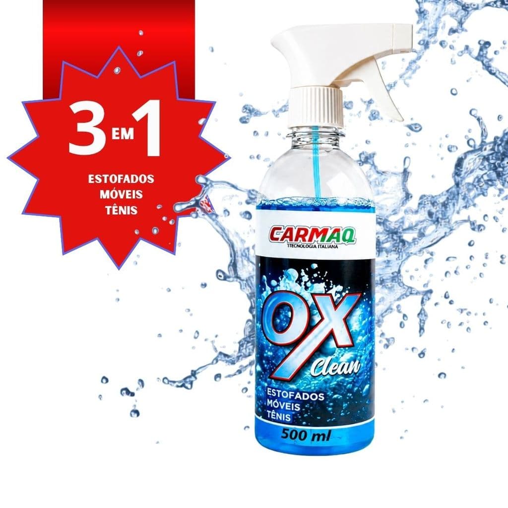 Limpa Tênis Móvel Estofado Ox Clean | Limpador multiuso Sofá Vidro MDF | Removedor de Manchas Pesadas