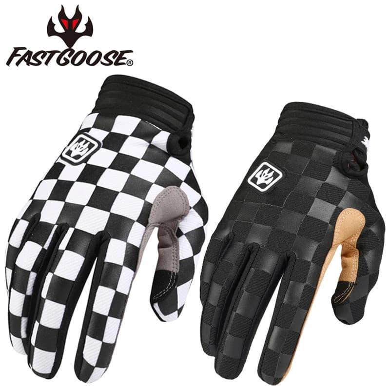 [2025NOVO] FASTGOOSE Luvas Retro de Motocross para Motoclisistas Moto BMX ATV MTB Off Road de Bicicleta de Montanh QGNZ