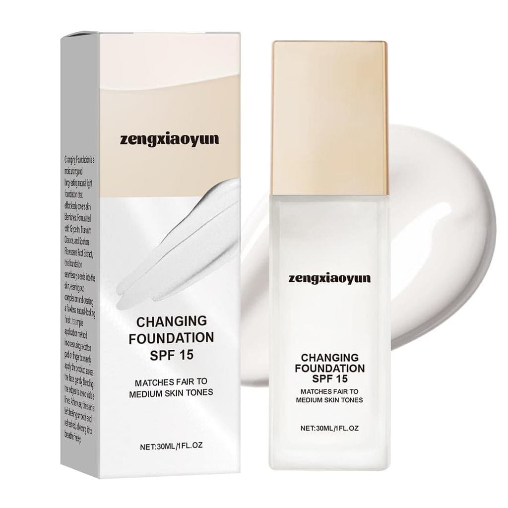 Base de Maquiagem para Madura, Base Hidratante Leve 2 em 1, Adequada para Todos os Tipos de (30ml)