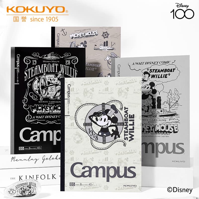 Japão japão kokuyo kokuyo novo aniversário da Disney limitado B5 caderno Retro Mickey princesa cópia de superfície macia