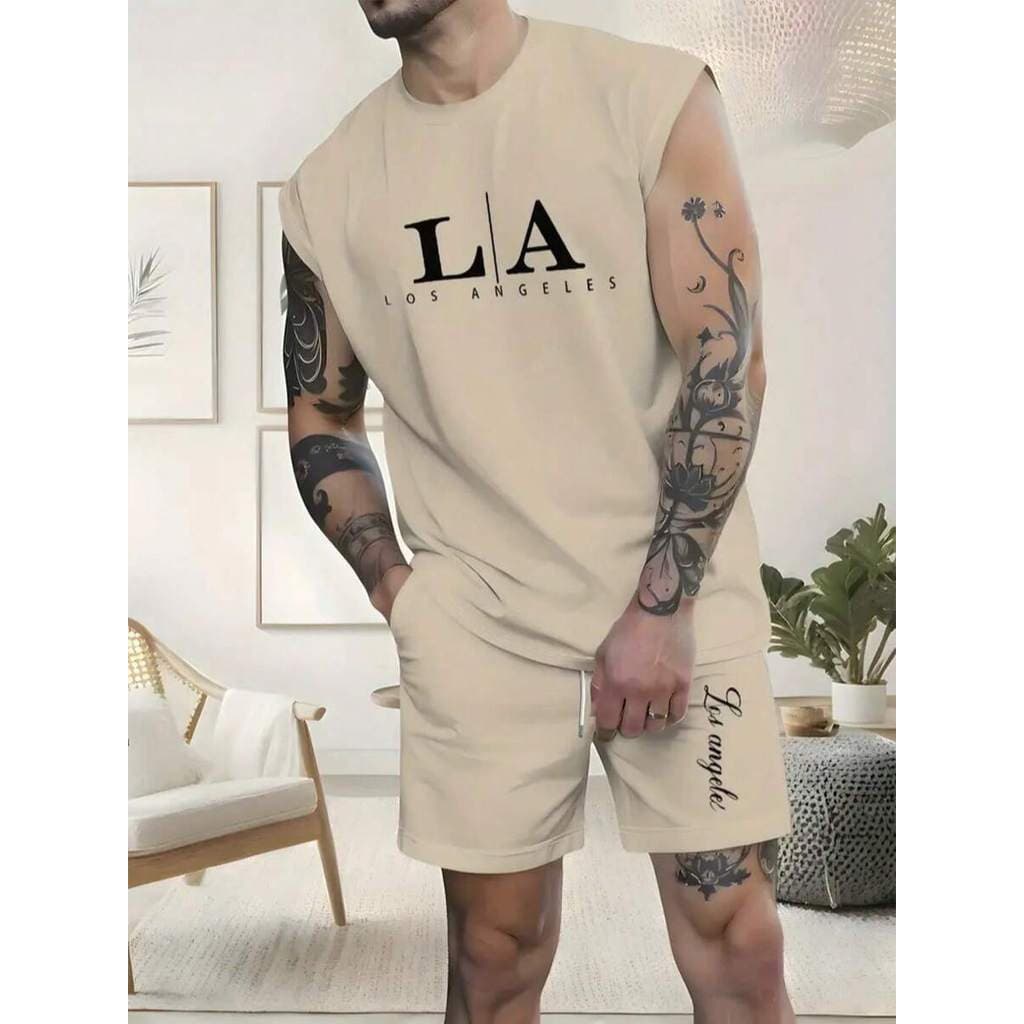 Regata Machão L A Los Angeles Masculina Esporte Casual 100% Algodão Envio Rápido