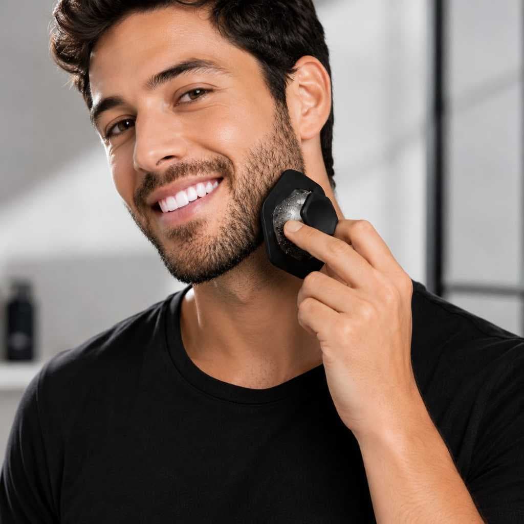 Modelador de Barba Portátil Removedor de Pelos Escova para Barba Reutilizável Masculino